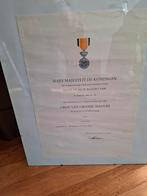 Orde van Oranje-Nassau Eremedaille Certificaat, Ophalen, Overige soorten, Nederland, Lintje, Medaille of Wings
