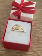 14 karaat (585) gouden ring, Wit en geel goud, Nieuw, Ophalen of Verzenden, 17 tot 18, Dame