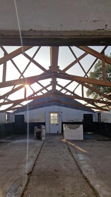 5x houten spanten spant stookhout beschikbaar voor biedingen