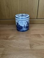 Delfts Blauwe Stroopwafelpot met Molens, Ophalen of Verzenden