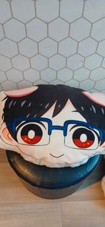 Anime Kussen - Yuri on Ice aleen ophaal!, Ophalen of Verzenden, Zo goed als nieuw, Wit, Rechthoekig