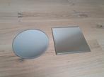 2  Facet geslepen Spiegeltjes, Minder dan 50 cm, Rond, Nieuw, Ophalen of Verzenden