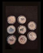 6x half ounce australian lunar 2 999.9, Ophalen of Verzenden, Zilver
