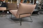 Luxe fauteuil EARL Jess Design metaal LEER Old Pink roze, 75 tot 100 cm, Metaal, Zo goed als nieuw, Ophalen