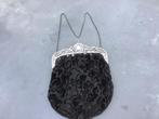 Zilveren opengewerkte beugel met jasseron ketting en tas, Ophalen of Verzenden
