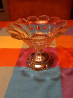 Schaal met zilveren voet, Antiek en Kunst, Antiek | Glas en Kristal, Ophalen of Verzenden