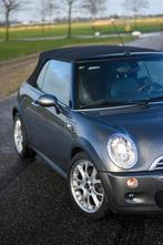 Mini R53 Cooper S Cabrio - Schitterende staat, Auto's, Mini, Te koop, Zilver of Grijs, Benzine, Airconditioning