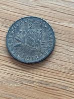 Zilveren 2 Francs Munt 1918, Ophalen of Verzenden, Midden-Oosten, Losse munt, Zilver