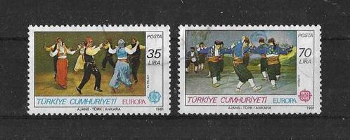 Turkije Michel 2546-2547 gestempeld EUROPA, Postzegels en Munten, Postzegels | Europa | Overig, Gestempeld, Overige landen, Ophalen of Verzenden
