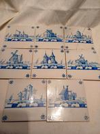 Delfts Blauwe Tegels - Set van 9, Ophalen of Verzenden