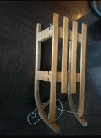Houten slee, Kinderen en Baby's, Speelgoed | Buiten | Sleeën, Ophalen, Rugleuning, Gebruikt, Hout