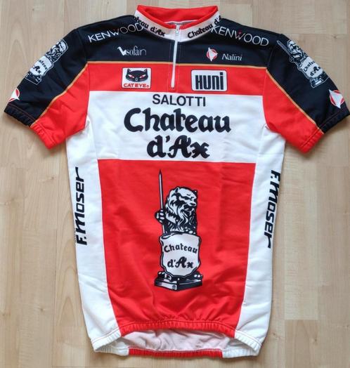 Vintage koerstrui wielershirt Chateau d'ax 1990, Sport en Fitness, Wielrennen, Zo goed als nieuw, Ophalen of Verzenden