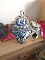 Delfts Blauwe Vaas met Deksel, Antiek en Kunst, Antiek | Vazen, Ophalen