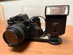 Praktica B200 electronic met 321A flitser, Ophalen of Verzenden, Gebruikt, Spiegelreflex, Overige Merken
