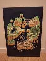 Displate Mario Wereldkaart, Antiek en Kunst, Ophalen of Verzenden