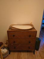 Massief houten commode met 3 grote lades, Ophalen, Gebruikt, 50 tot 70 cm, 100 cm of meer