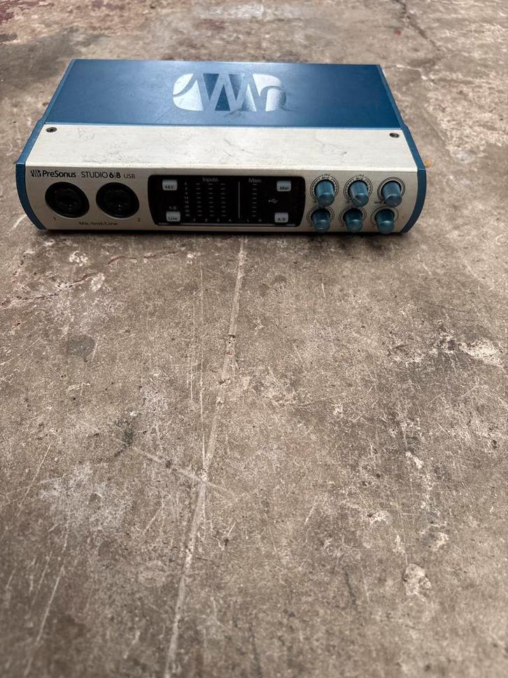 PreSonus Studio 6|8 USB Audio Interface, Muziek en Instrumenten, Mengpanelen, Gebruikt, Minder dan 5 kanalen, Microfooningang