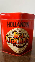 Blik oranje Hollandia Tea Crackers, Verzamelen, Blikken, Ophalen of Verzenden, Overige