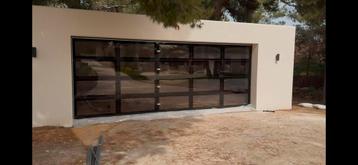 GLAZEN PREMIUM LUXE GARAGEDEUREN! tot 6 meter!  beschikbaar voor biedingen