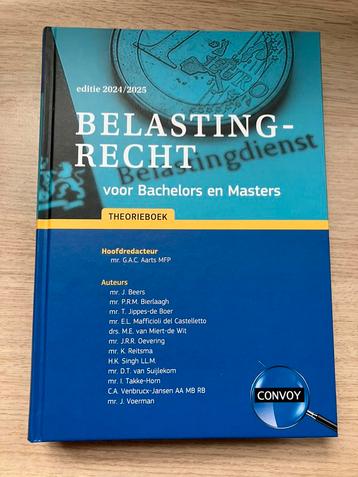 G.A.C. Aarts - Theorieboek, belastingrecht 24/25 beschikbaar voor biedingen