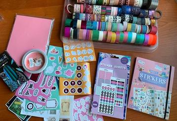 Grote verzameling knutselspullen stickers, Bujo beschikbaar voor biedingen