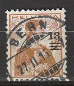 A223 Zwitserland borstbeeld helvetia 13 c op 12 c 125 gest, Ophalen of Verzenden, Gestempeld