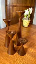 Houten kandelaars, Ophalen of Verzenden