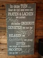 Tekstbord ‘In onze tuin’, Ophalen of Verzenden, Nieuw
