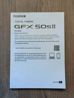 Fujifilm GFX 50SII Handleiding nederlandstalig, Ophalen of Verzenden, Gelezen, Techniek