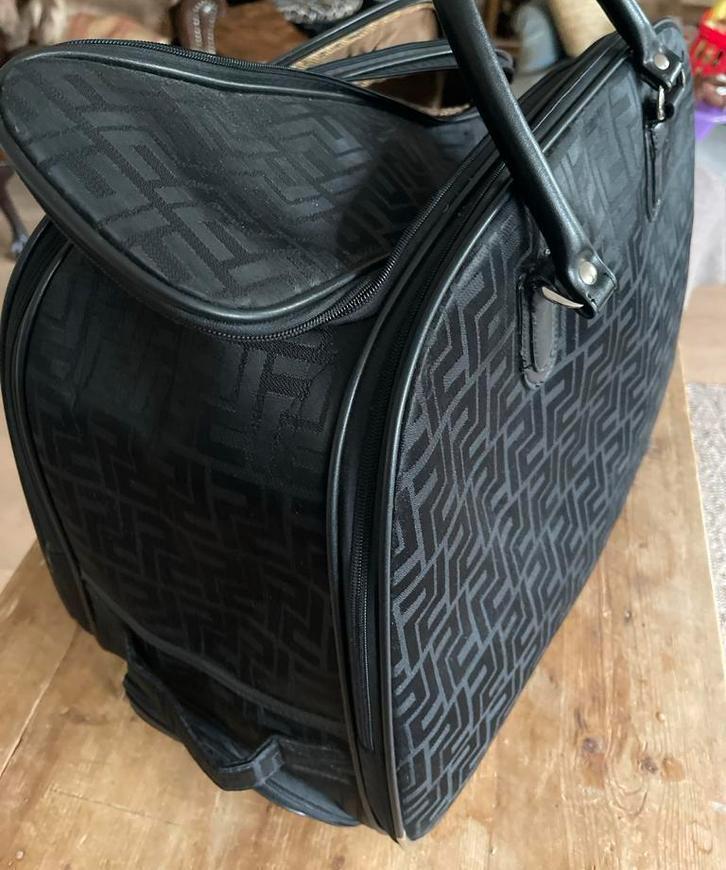 Weekendtas / Reistas Zwart 2 vakken, Sieraden, Tassen en Uiterlijk, Tassen | Reistassen en Weekendtassen, Gebruikt, Zwart, 40 tot 60 cm