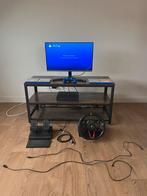 Playstation 4 + Tv meubel + Samsung Monitor (24 inch), Ophalen, Zo goed als nieuw