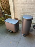 Brabantia prullenbakken, Huis en Inrichting, Woonaccessoires | Prullenbakken, Ophalen, Gebruikt, Met pedaal, Metaal
