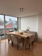 Goossens Stoelen - Echt leer - Snel ophalen!, Huis en Inrichting, Stoelen, Ophalen, Gebruikt, Bruin, Metaal