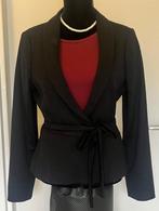 Vanilia wollen tuxedo blazer zwart maat 42 valt klein, Maat 38/40 (M), Verzenden, Vanilia, Zwart