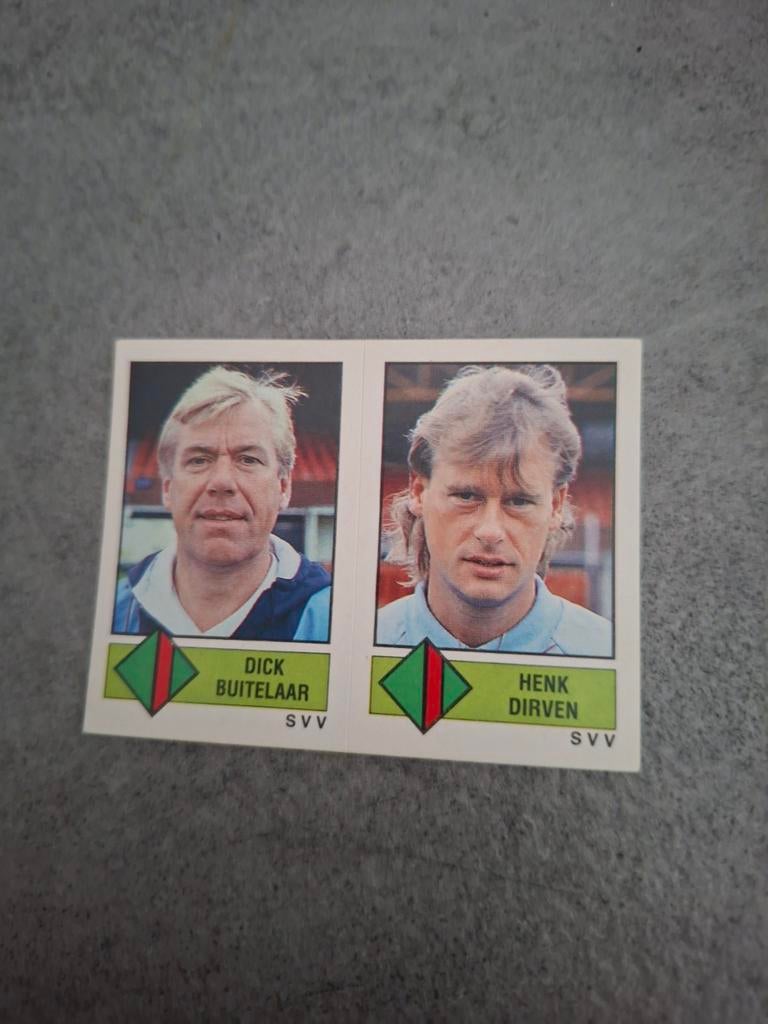 Panini sticker Voetbal 87. Buitelaar/Dirven SVV Schiedam., Verzenden, Zo goed als nieuw, Sticker