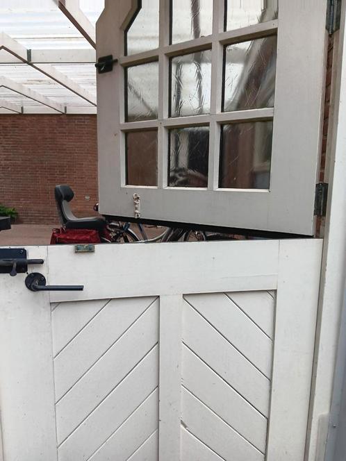 Tuinpoort/ buitendeur/ tuindeur in 2 delen, Doe-het-zelf en Verbouw, Deuren en Horren, Gebruikt, Buitendeur, Minder dan 200 cm