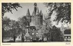 Zwolle, Sassenpoort, fontein, Verzamelen, Ansichtkaarten | Nederland, Verzenden, 1940 tot 1960, Ongelopen, Overijssel