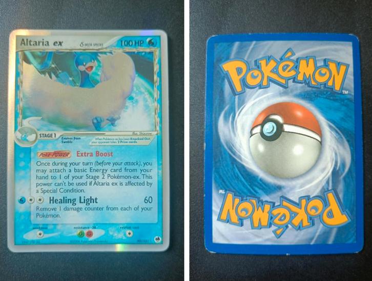 Altaria EX Delta Species 90/101 EX Dragon Frontiers Pokemon, Hobby en Vrije tijd, Verzamelkaartspellen | Pokémon, Zo goed als nieuw