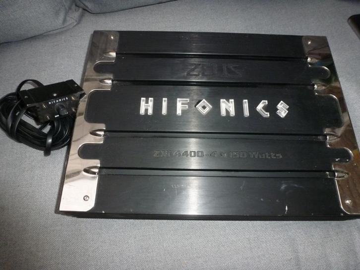 Hifonics zxi 4400 4 Kanaal Versterker incl. Bassremote, Auto diversen, Autospeakers, Gebruikt, Ophalen