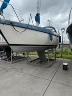 Maxi 68, beige/blauw, zeilboot met Honda buitenboordmotor, Watersport en Boten, Ophalen, Gebruikt, 6 meter of meer, Overige typen