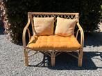 Te huur: trouwbankje ceremoniebankje rotan, Tuin en Terras, Tuinbanken, Ophalen, Zo goed als nieuw, Rotan