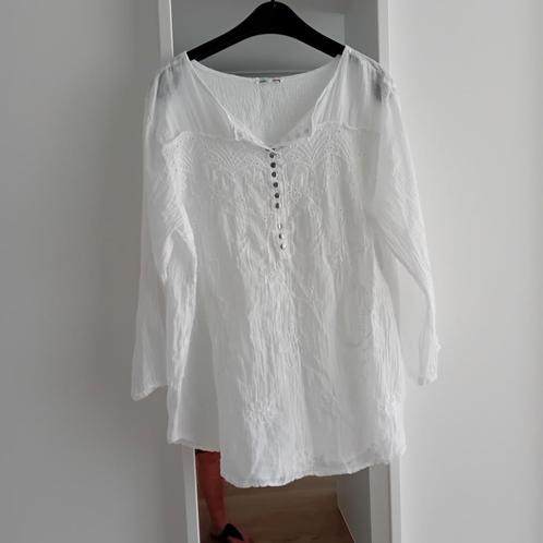 Blouse Made in Italy 1 maat als NIEUW, Kleding | Dames, Blouses en Tunieken, Zo goed als nieuw, Maat 46/48 (XL) of groter, Wit