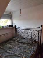 Zwart metaal bed 190 breed 210 lang, Huis en Inrichting, Ophalen, Gebruikt, Tweepersoons, Overige maten