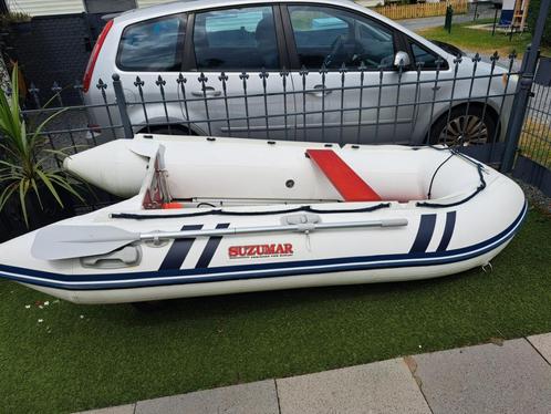 Rubber motor boot met motor Suzumar, Watersport en Boten, Rubberboten, Zo goed als nieuw, Overige merken, Aluminium, Minder dan 70 pk