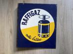 Vintage RAFFIGAZ emaille reclamebord, DUBBELZIJDIG, Antiek en Kunst, Antiek | Emaille, Ophalen of Verzenden