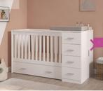 Born Lucky Memphis Combi Ledikant Wit, Kinderen en Baby's, Ophalen of Verzenden, Zo goed als nieuw, Ledikant