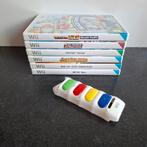 6 Wii games, inclusief Popstar Guitar assecoire, Spelcomputers en Games, 1 speler, Ophalen of Verzenden, Zo goed als nieuw, Vanaf 3 jaar