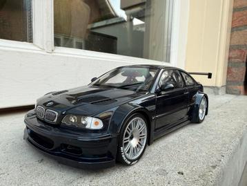 1:18 BMW (E46) M3 GTR Donkerblauw Street 2001 Minichamps beschikbaar voor biedingen