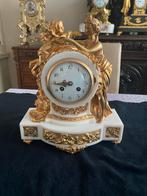 mooie franse pendule met brons, Ophalen of Verzenden