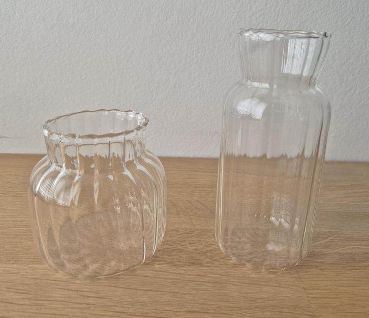 Decoratievaasjes, Huis en Inrichting, Woonaccessoires | Vazen, Nieuw, Overige kleuren, Minder dan 50 cm, Glas, Ophalen of Verzenden